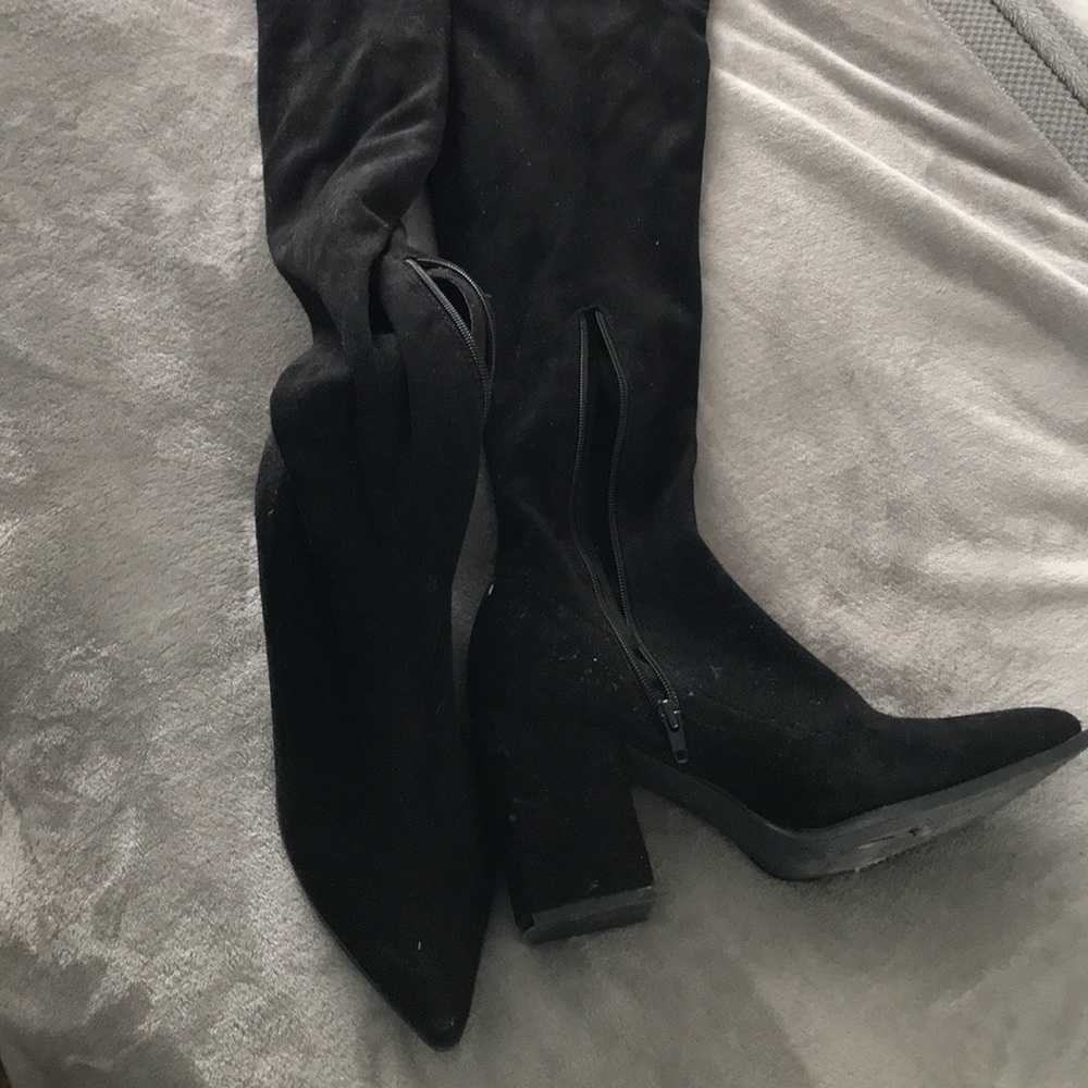 Thigh height high heels